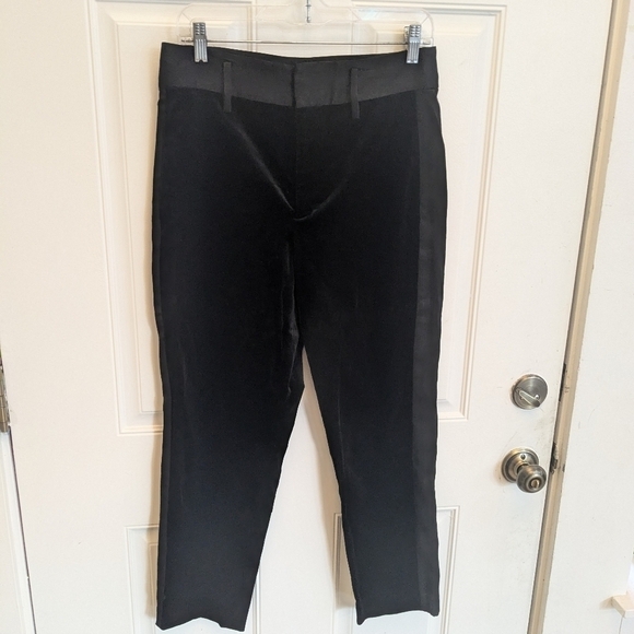 Frame Velvet Tux Straight Leg Pants - Picture 4 of 6